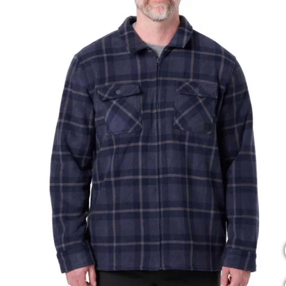 Voyager Men's Full Zip Shirt Jacket Size X-Large XL